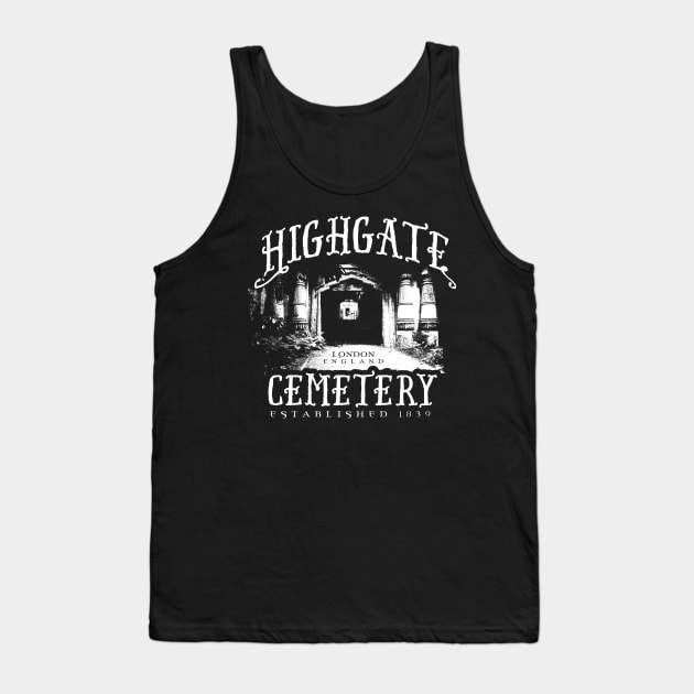 Highgate Cemetery Tank Top by MindsparkCreative